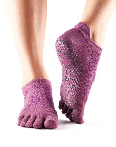Ponožky ToeSox LowRise S Fishnet Luscious