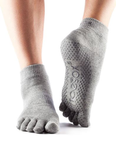 Ponožky ToeSox FullToeGrip S HeatherGrey