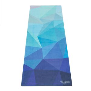 Podložka na jógu Yoga Design Lab - Geo Blue Travel 1,0mm