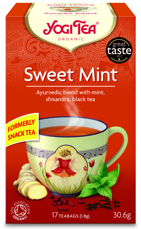 Yogitea Sweet Mint snack tea s čajem Assam BIO 17n 1
